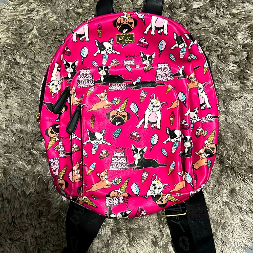 Luv Betsey dog covered back pack